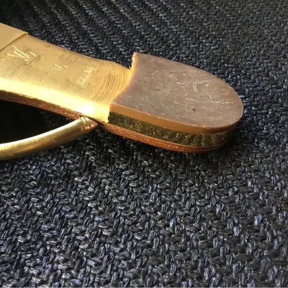 Louis Vuitton Gold Bow Sandals size 37 - Picture 3 of 15